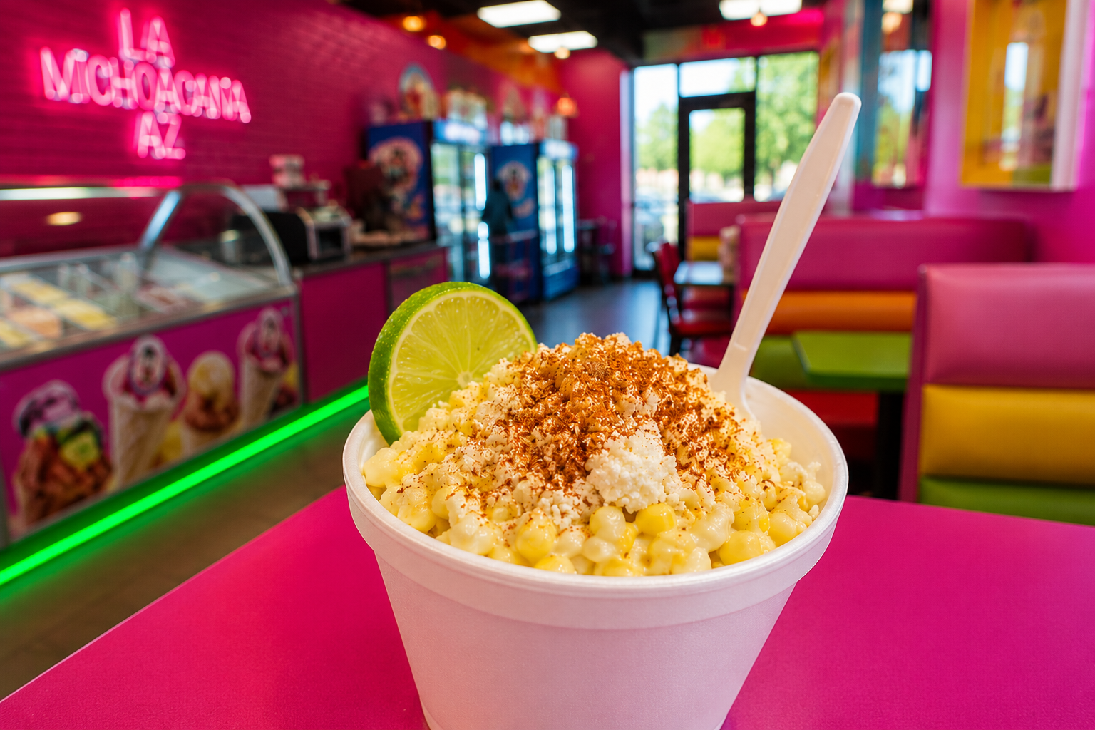Esquites Mexican street corn cup in Phoenix