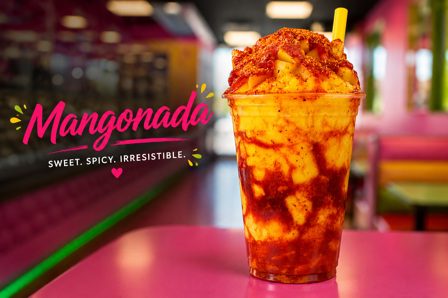 Mangonada Mexican dessert with chamoy in Phoenix