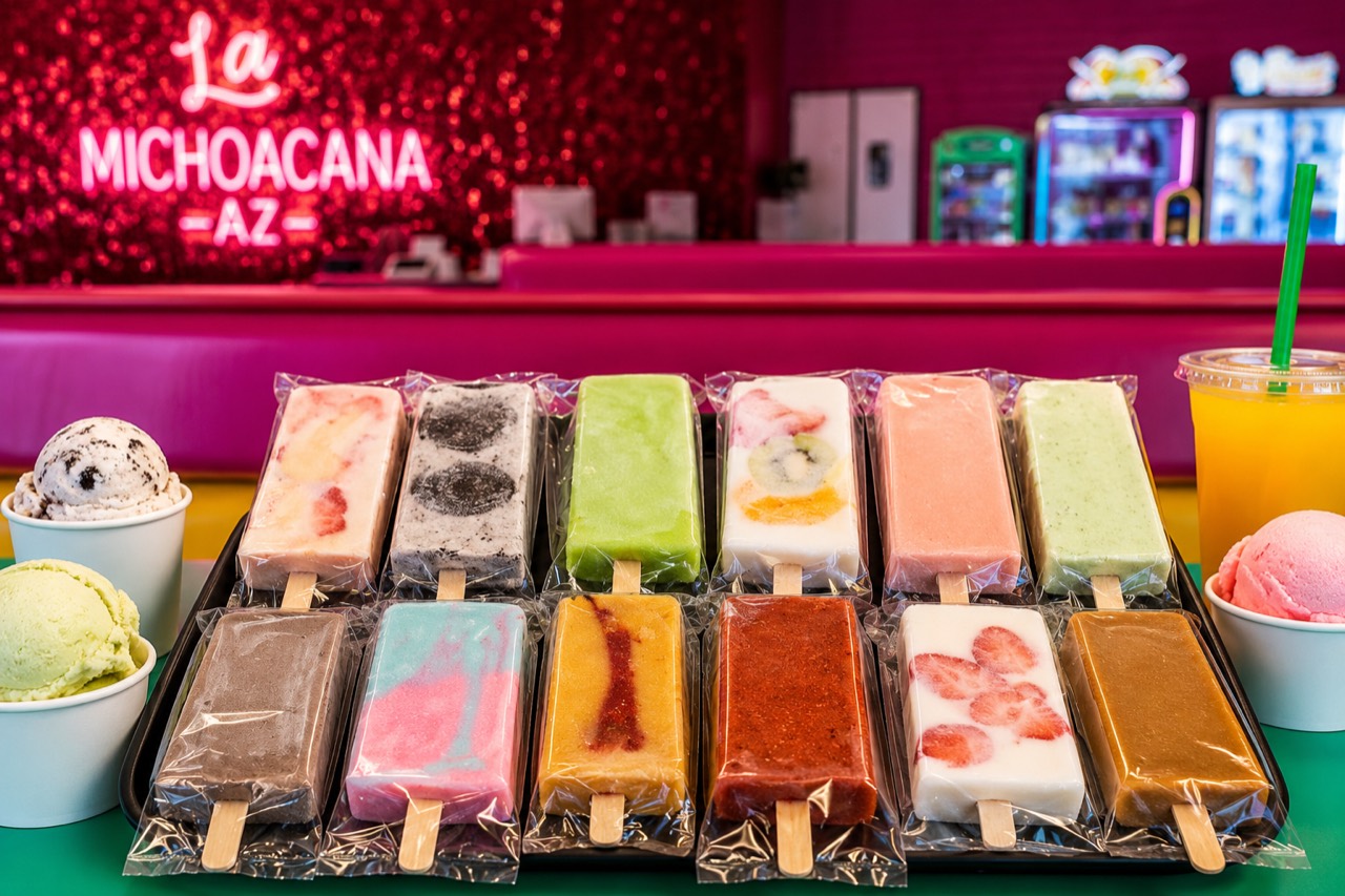 handcrafted paletas and ice cream at La Michoacana AZ